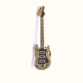 GOLDEN GUITAR BROOCH
