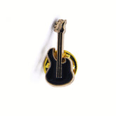 BLACK & GOLD GUITAR BROOCH