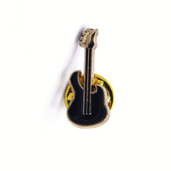 BLACK & GOLD GUITAR BROOCH