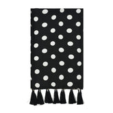 MIDDLE BLACK POLKA DOTS SCARF - PREMIUM COLLECTION