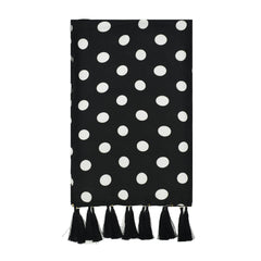 MIDDLE BLACK POLKA DOTS SCARF - PREMIUM COLLECTION