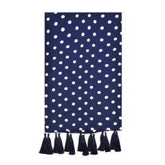 SMALL BLUE POLKA DOTS SCARF - PREMIUM COLLECTION