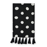 LARGE BLACK POLKA DOTS SCARF - PREMIUM COLLECTION