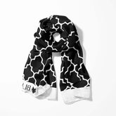 SILVER GEOMETRIC MEN SCARF - PREMIUM COLLECTION