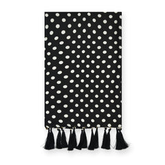 SMALL BLACK POLKA DOTS SCARF - PREMIUM COLLECTION