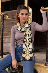 DAMASK VINTAGE SILK WOMEN SCARF – PREMIUM COLLECTION