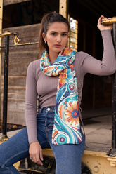 FLORAL PATTERN SILK WOMEN SCARF – PREMIUM COLLECTION