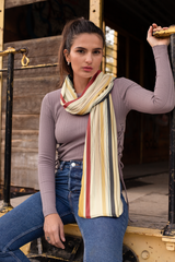 GEOMETRIC ABSTRACTION SILK WOMEN SCARF – PREMIUM COLLECTION