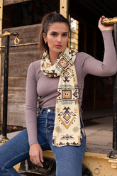 GEOMETRIC PHARAOH SILK WOMEN SCARF – PREMIUM COLLECTION