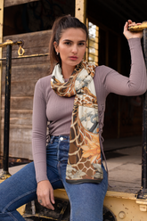 JUNGLE LOVE SILK WOMEN SCARF – PREMIUM COLLECTION