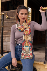 RETRO VINTAGE SILK WOMEN SCARF – PREMIUM COLLECTION