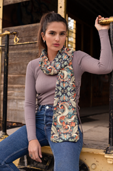 MUGHAL ART SILK WOMEN SCARF – PREMIUM COLLECTION