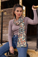 MUGHAL ART SILK WOMEN SCARF – PREMIUM COLLECTION