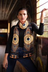 EGYPTION GEOMETRIC SILK WOMEN SCARF – PREMIUM COLLECTION