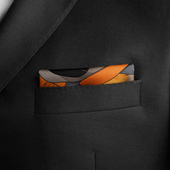 Men's Pocket Squares | Print Pocket Square | Black Wolf