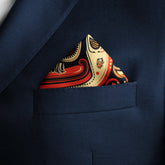 WINTER ETHNIC SILK POCKET SQUARE