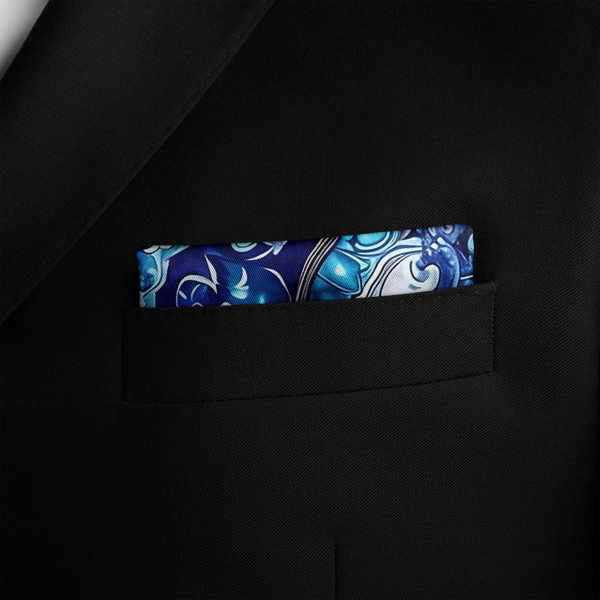 PERSIAN ART SILK POCKET SQUARE