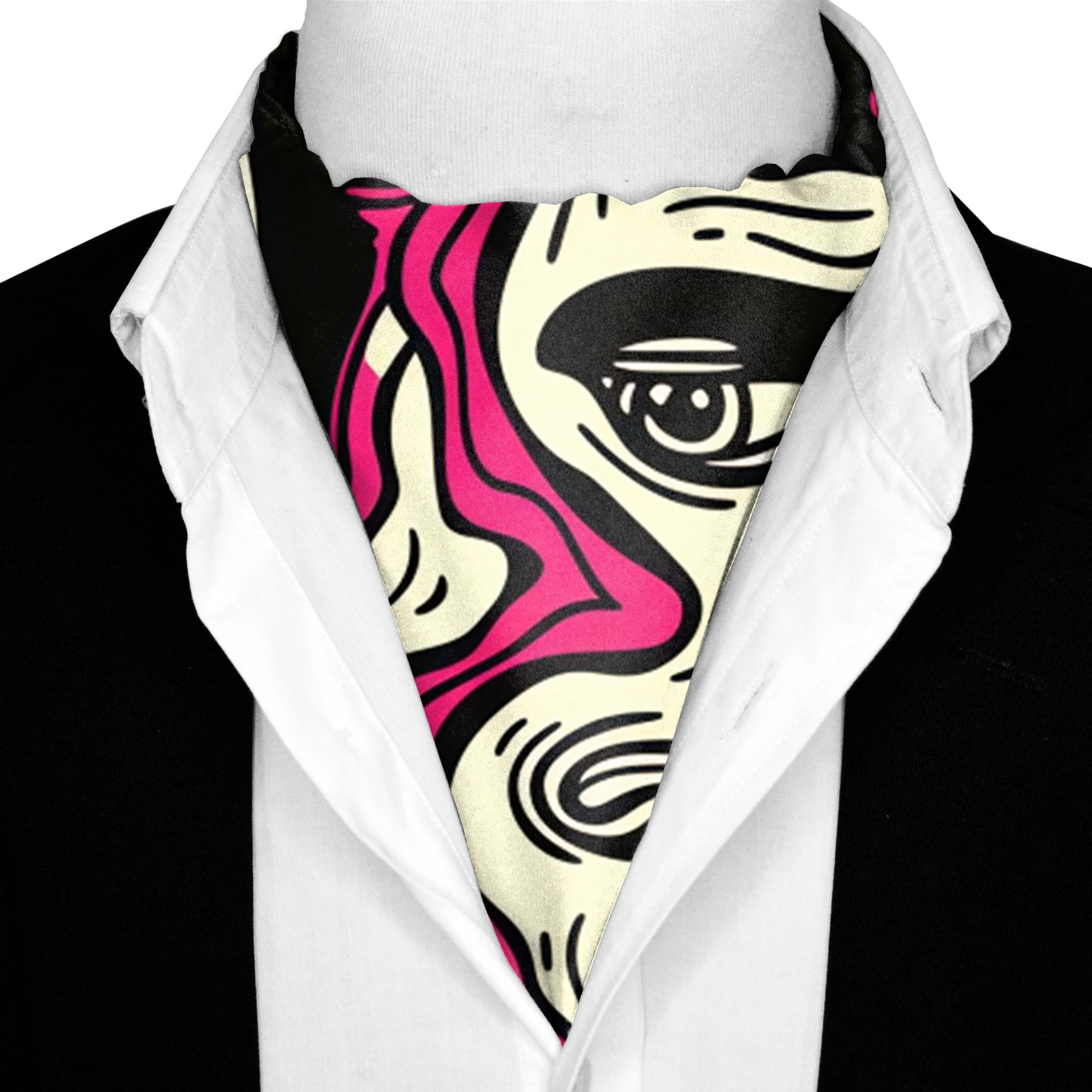 BEEH BECVAR SILK ASCOT AND POCKET SQUARE SET – PREMIUM COLLECTION