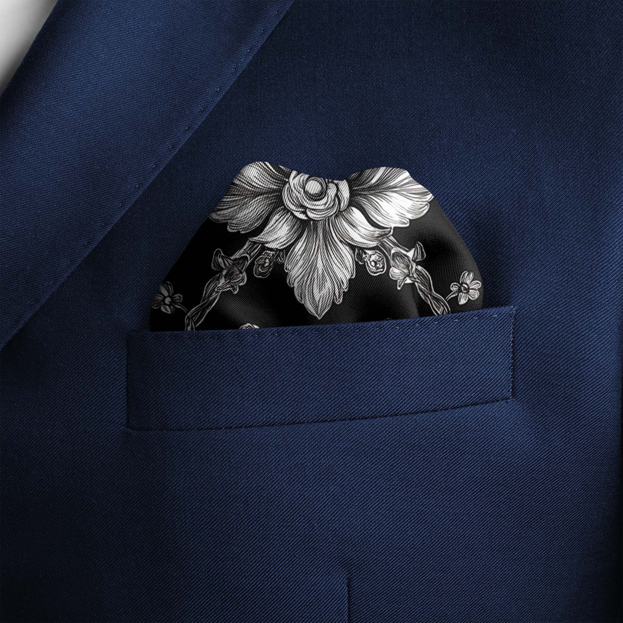 CARNATION SILK POCKET SQUARE