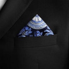 MEDITERRANEAN SILK POCKET SQUARE