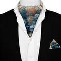 CORALIS SILK ASCOT AND POCKET SQUARE SET – PREMIUM COLLECTION