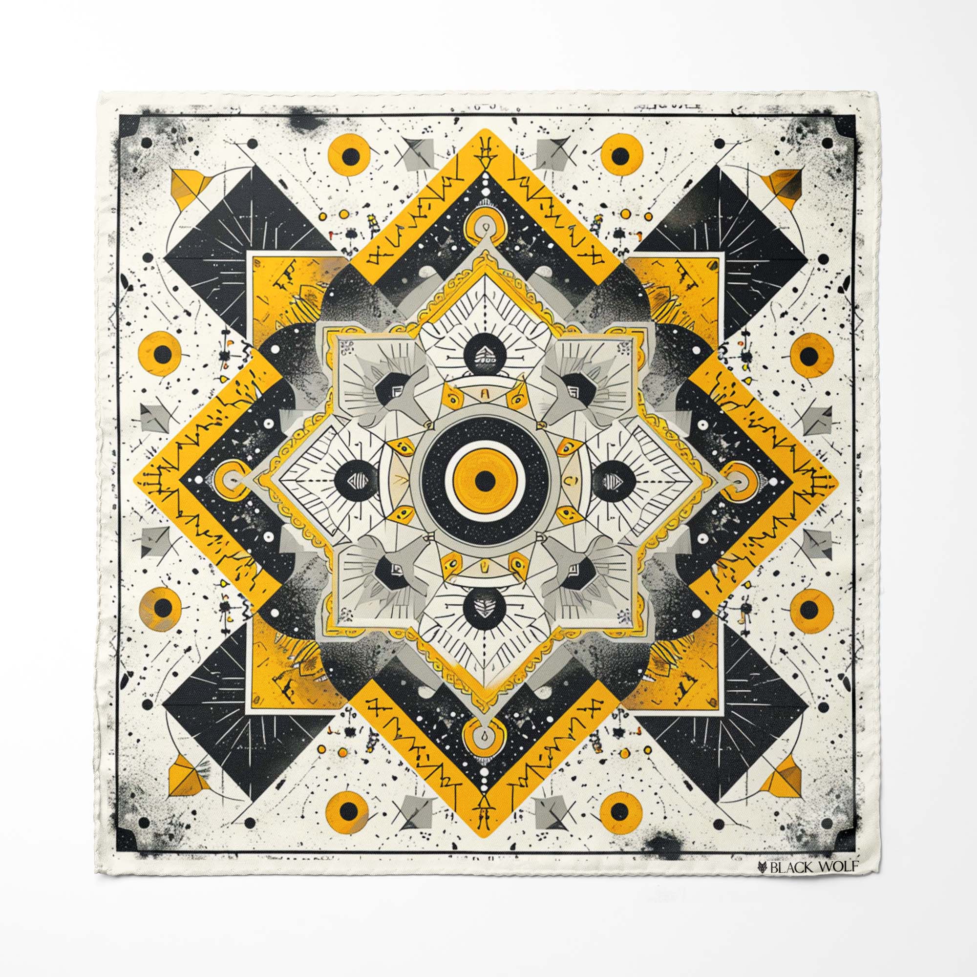 ETHNIC ABSTRACT MEN SCARF AND POCKET SQUARE SET – PREMIUM COLLECTION