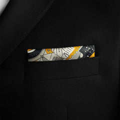 ETHNIC ABSTRACT SILK POCKET SQUARE