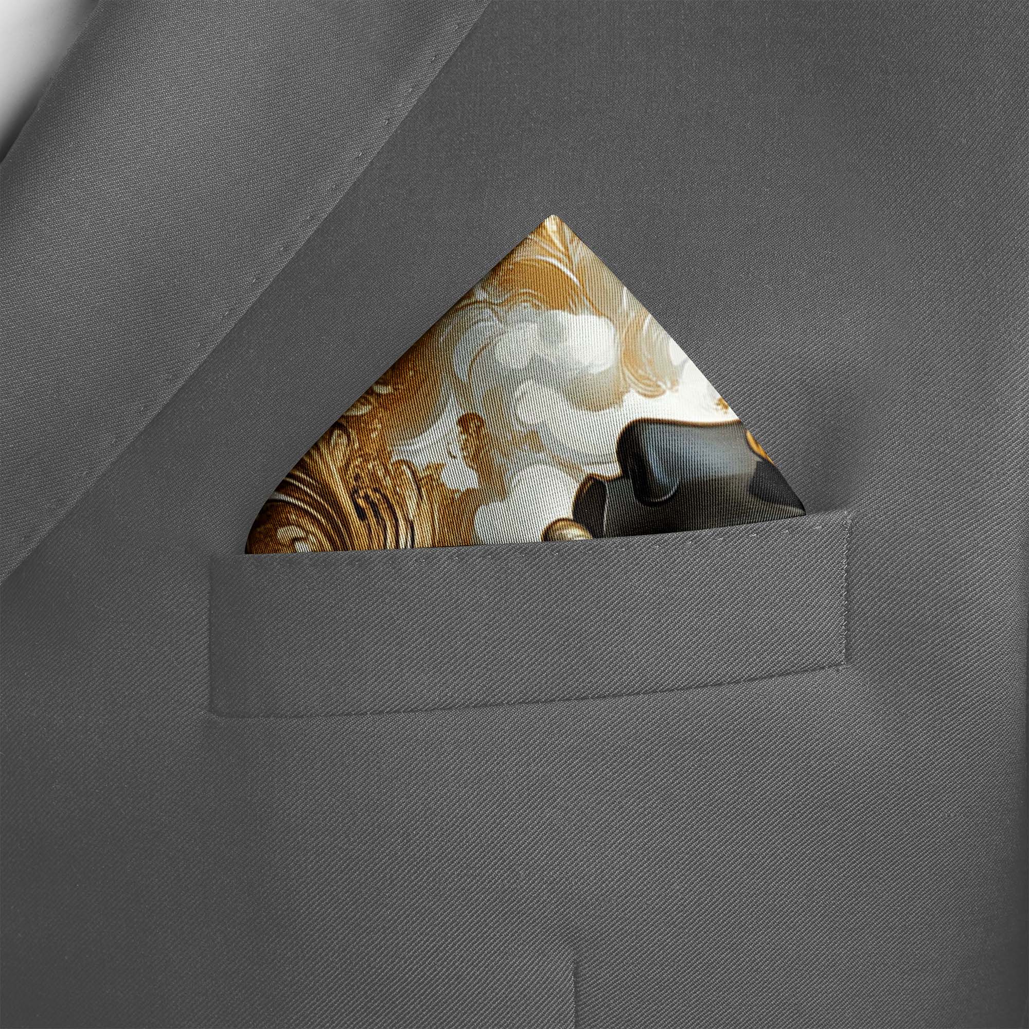 CARNEGIE SILK POCKET SQUARE