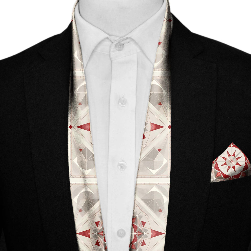 BEAUTIFUL STAR GEOMETRIC MEN SCARF AND POCKET SQUARE SET – PREMIUM COLLECTION