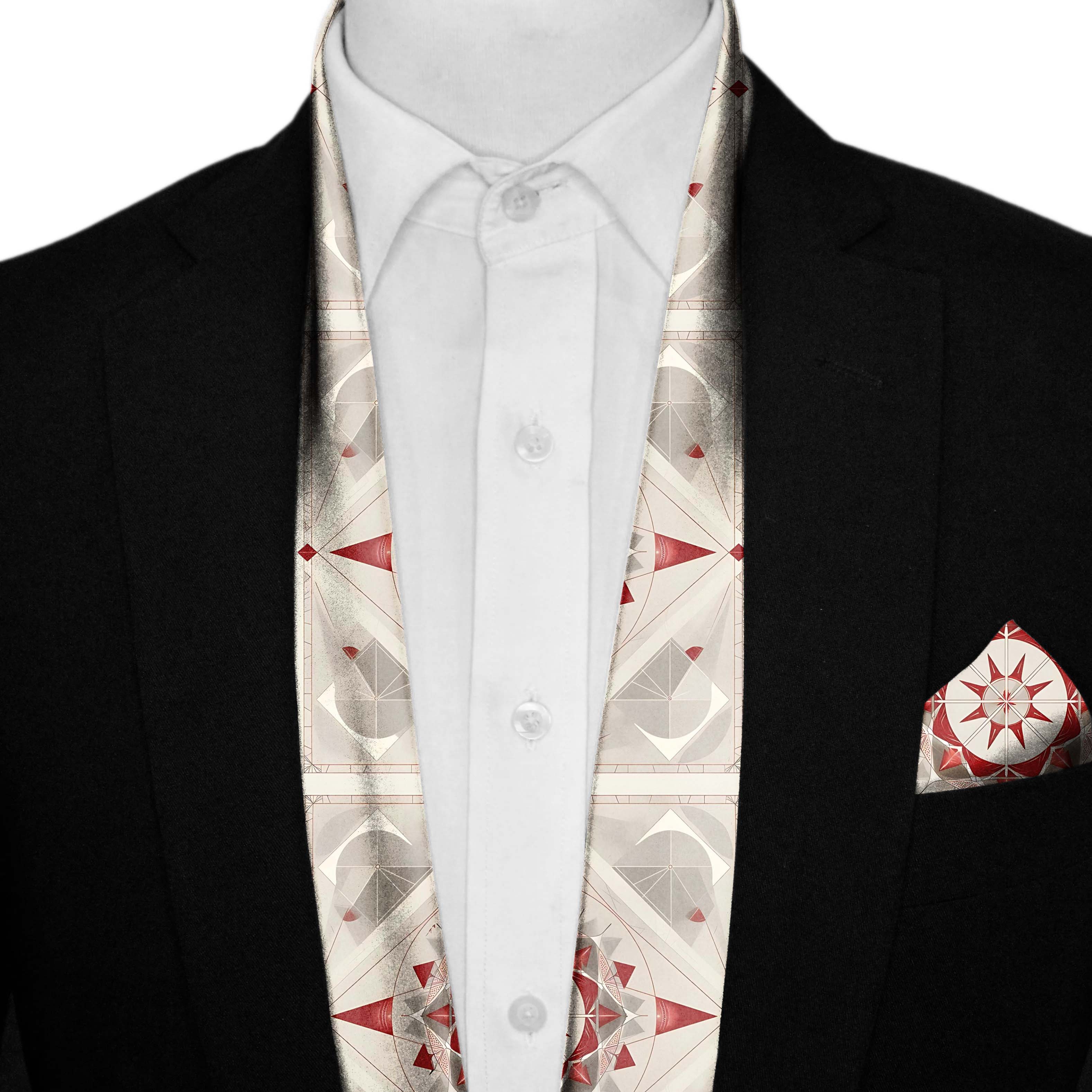 BEAUTIFUL STAR GEOMETRIC MEN SCARF AND POCKET SQUARE SET – PREMIUM COLLECTION