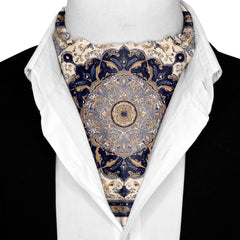 BARADINE SILK ASCOT AND POCKET SQUARE SET – PREMIUM COLLECTION