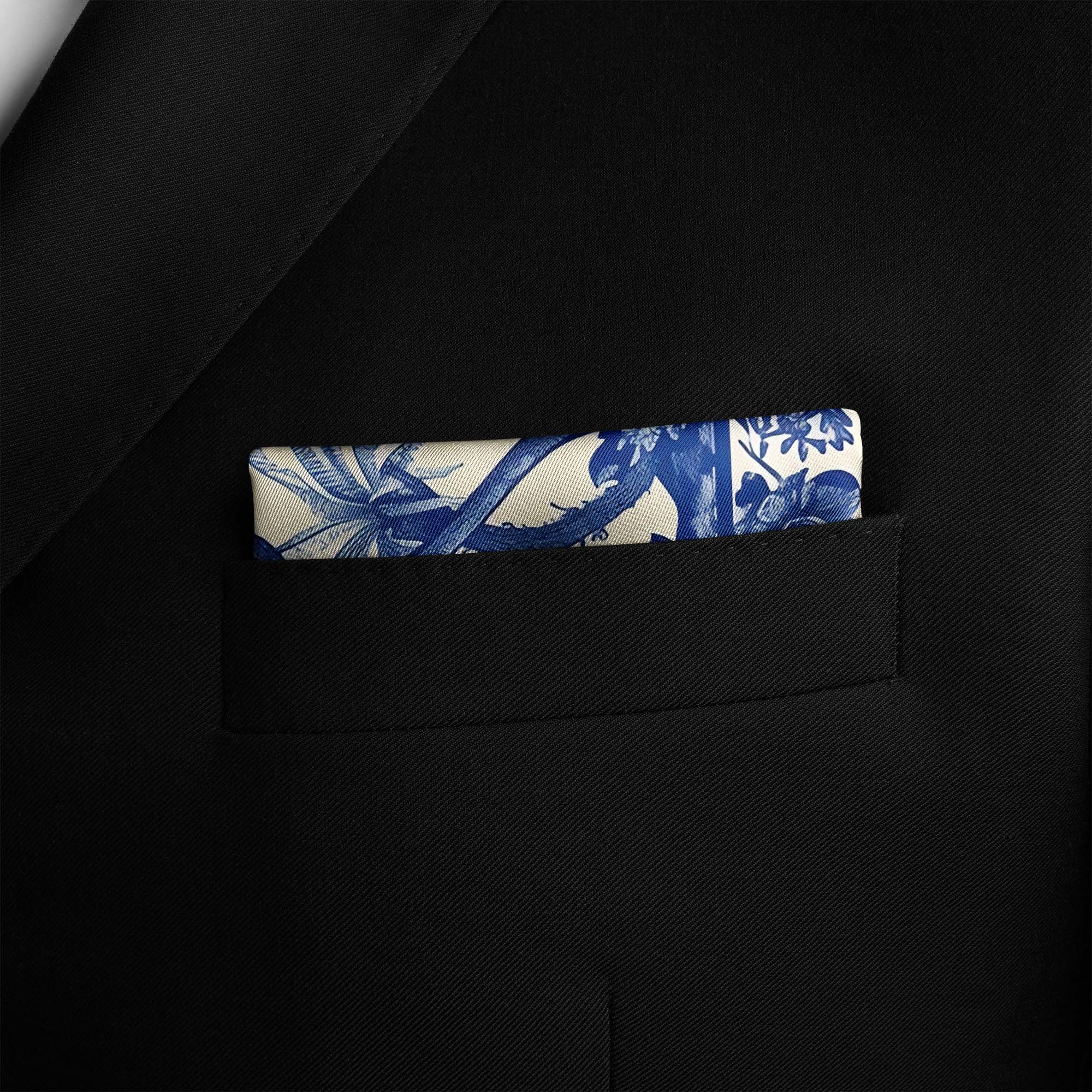 TRADITIONAL CHINESE SILK POCKET SQUARE