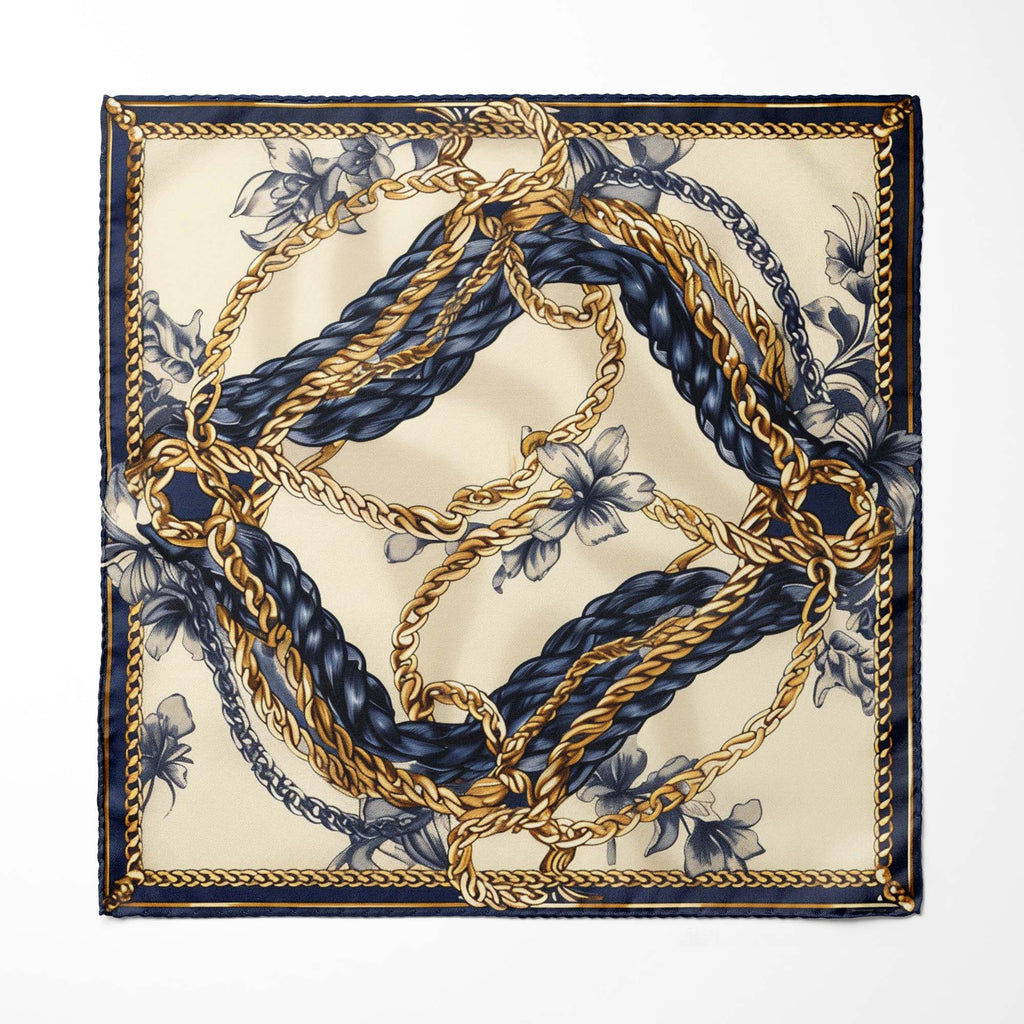 NEW BELT CHAIN MEN SCARF AND POCKET SQUARE SET – PREMIUM COLLECTION