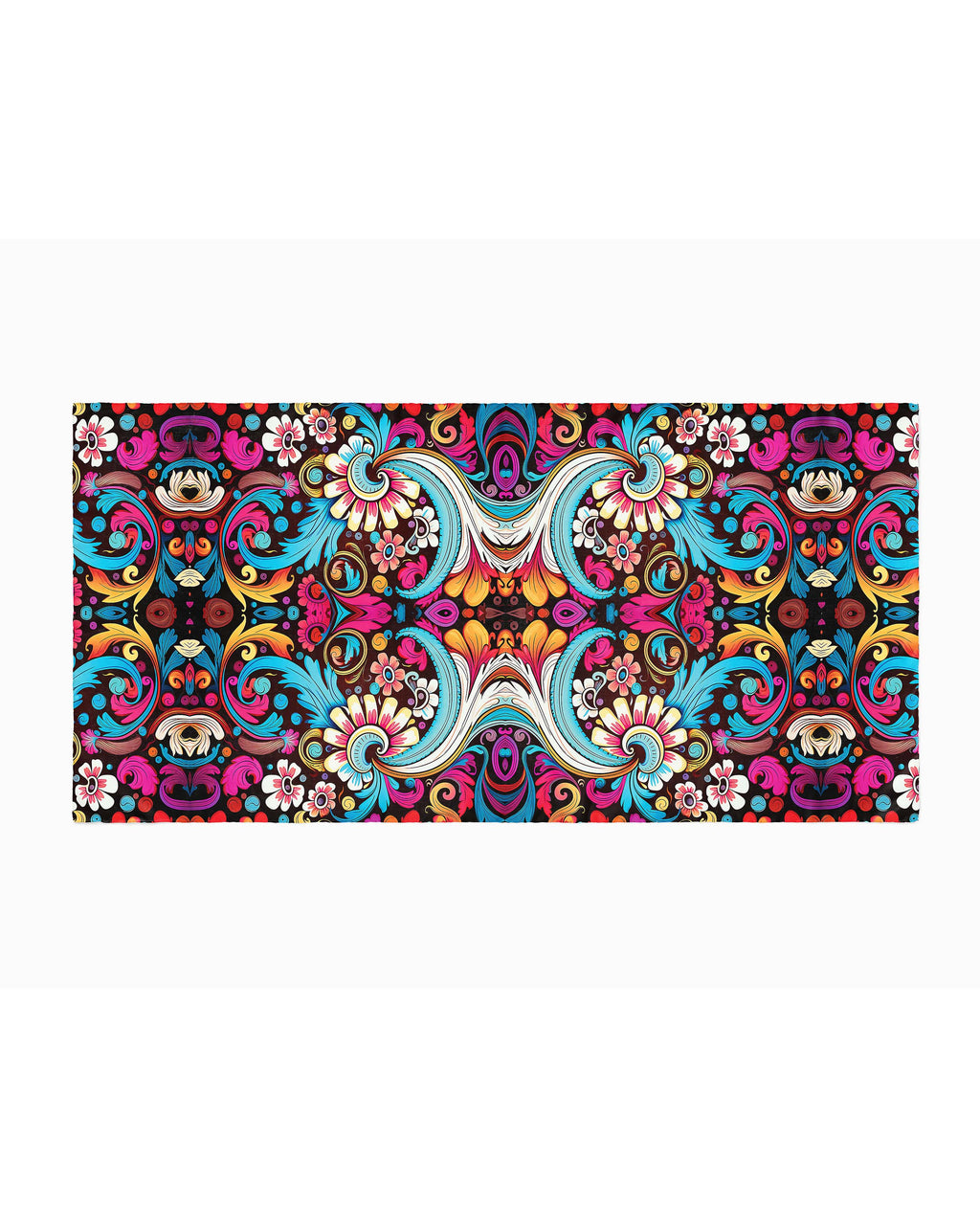 COLORFUL ABSTRACT SILK WOMEN SCARF – PREMIUM COLLECTION