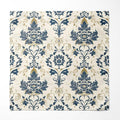 VINTAGE DAMASK SILK POCKET SQUARE