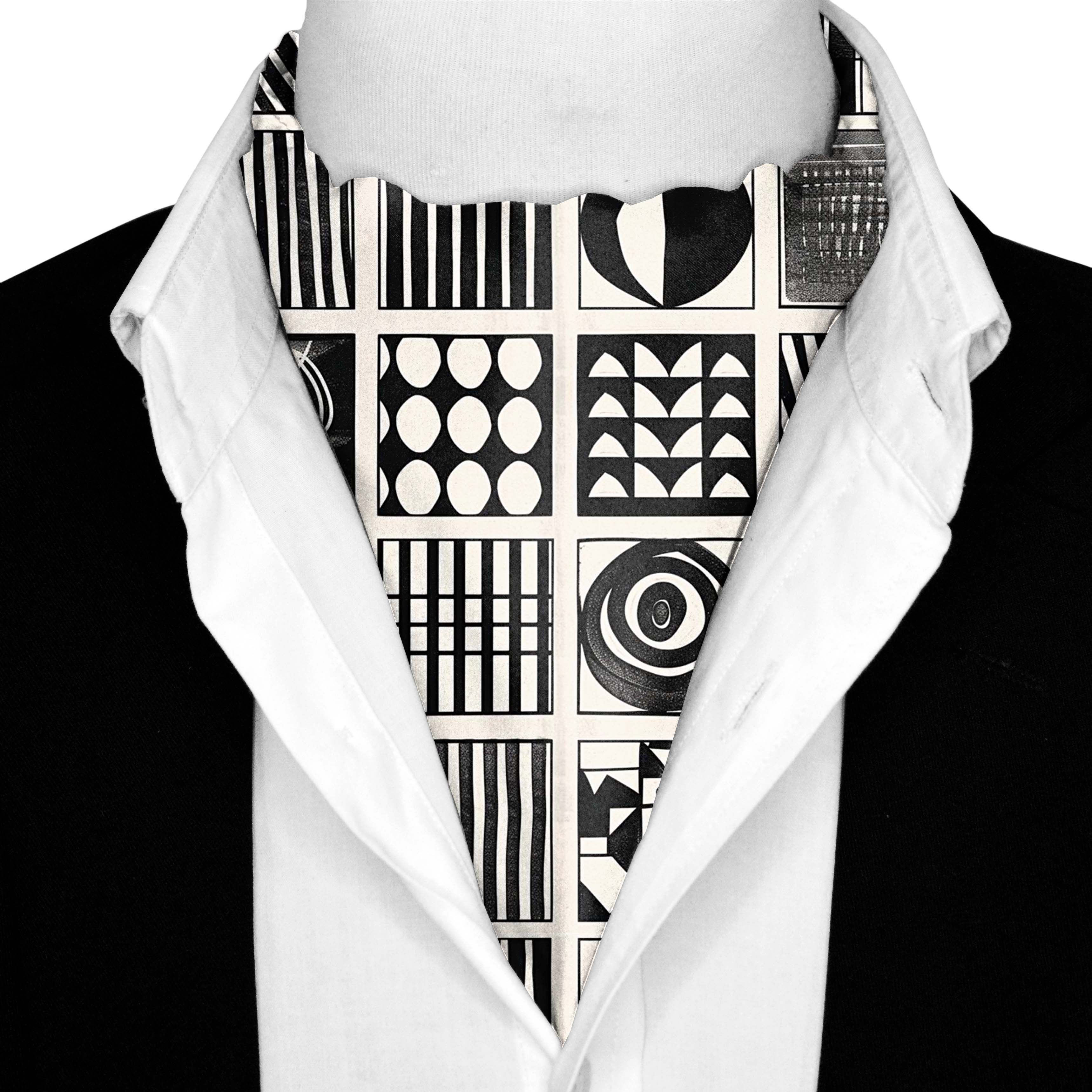 BREON O'CASEY SILK ASCOT AND POCKET SQUARE SET – PREMIUM COLLECTION