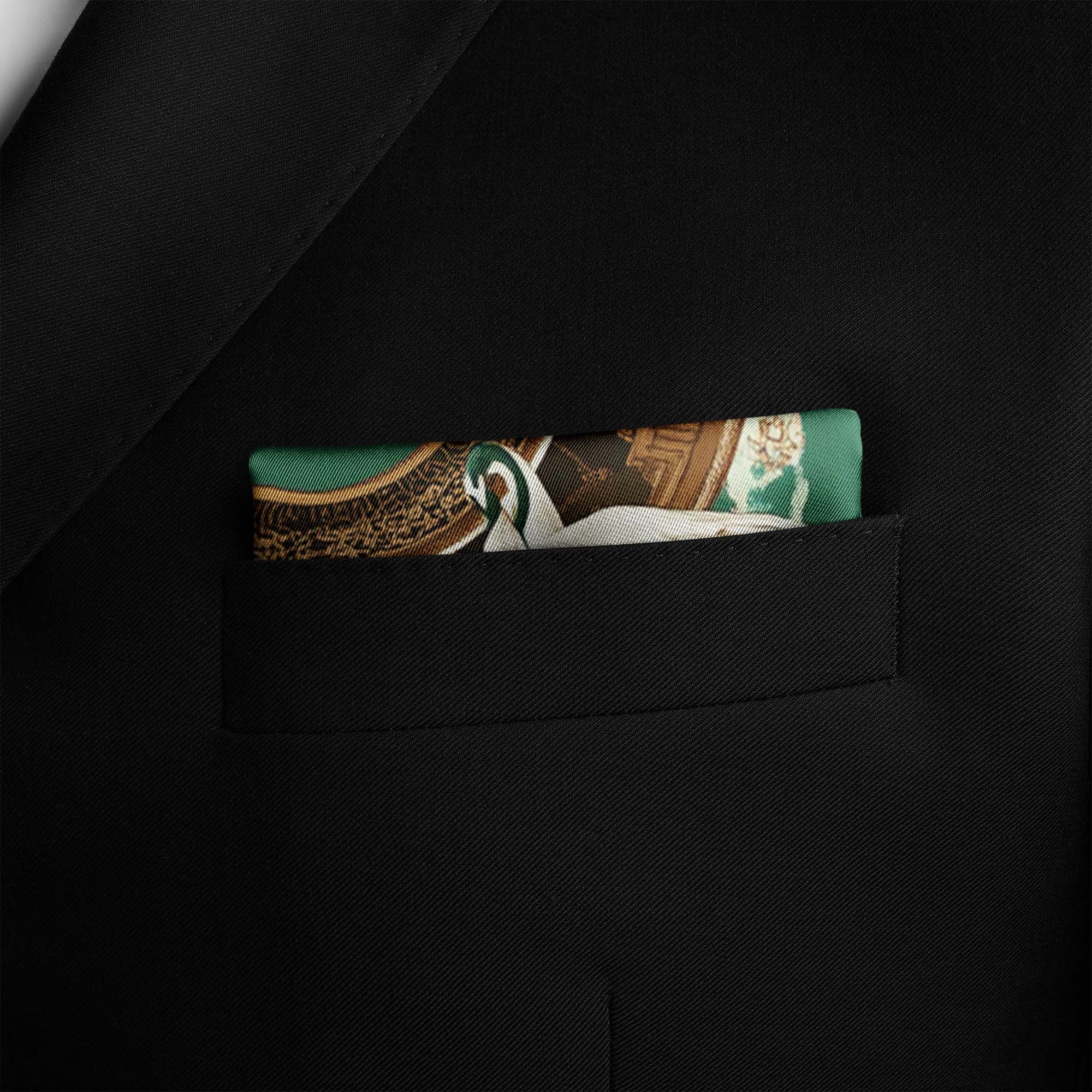 CHARACTERISTIC SOUTHEAST  SILK POCKET SQUARE