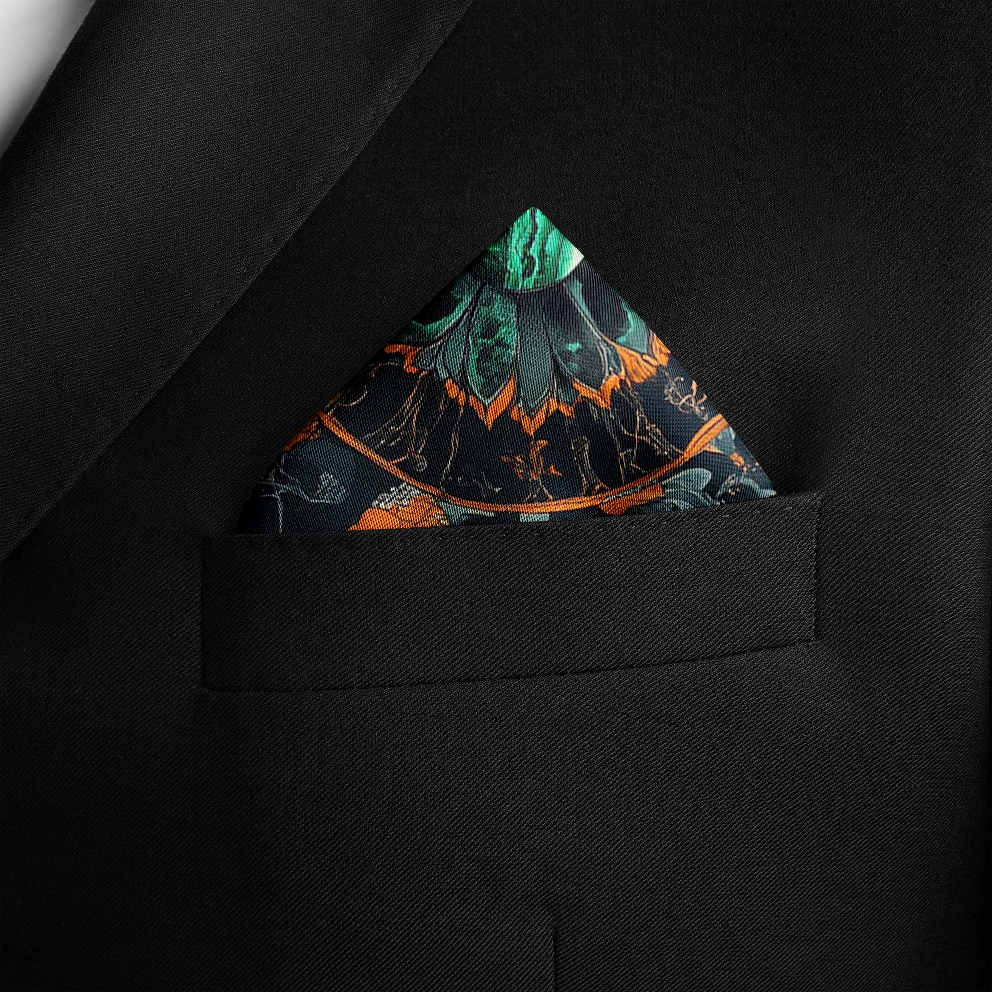 VERTICAL SILK POCKET SQUARE