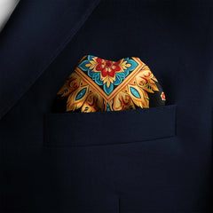 TURKISH TAPESTRY SILK POCKET SQUARE