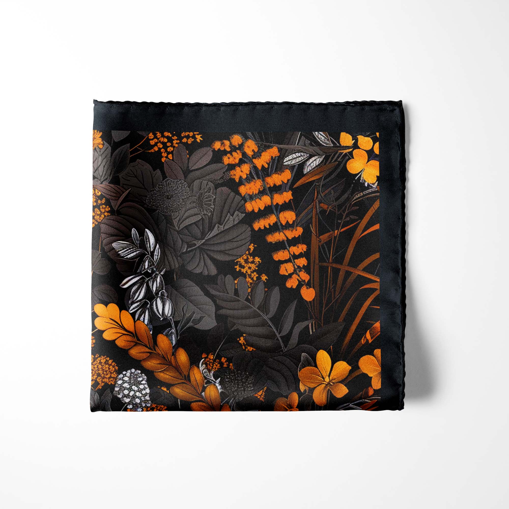 HALLOWEEN TREE SILK POCKET SQUARE