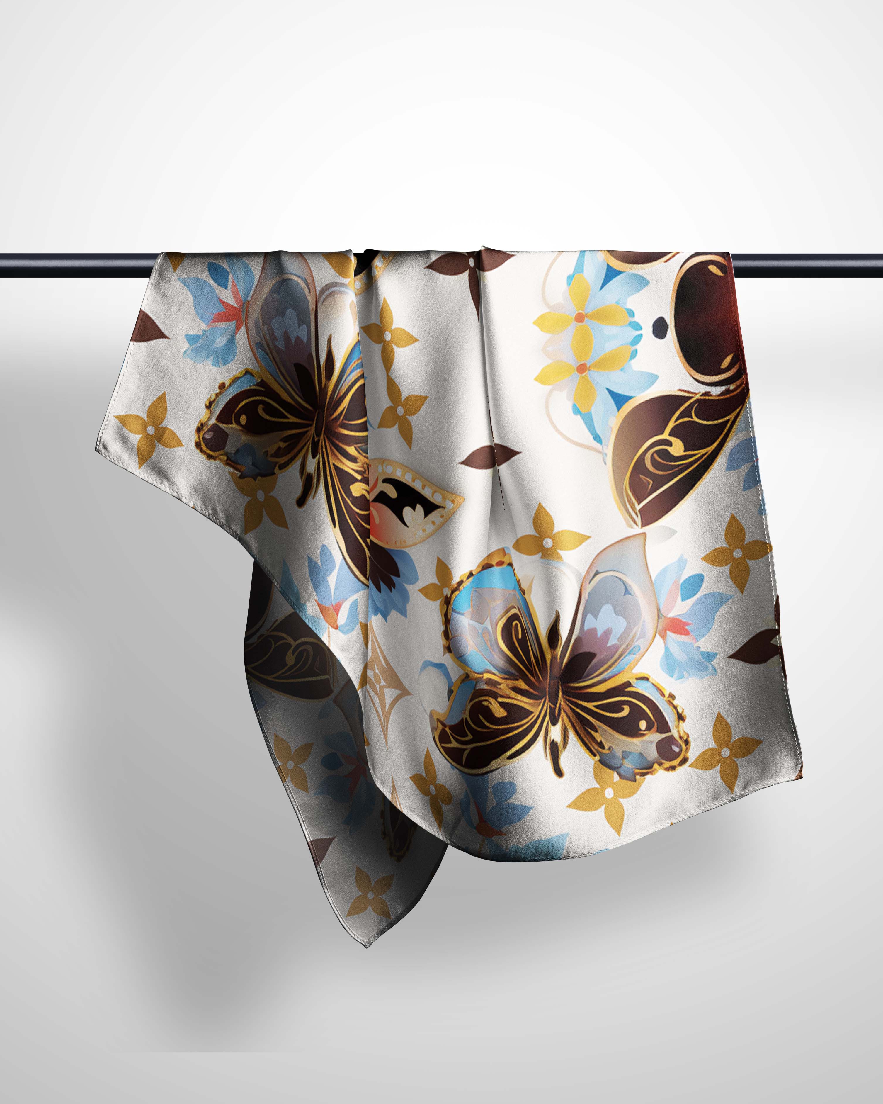 DAMIEN HIRST SILK WOMEN HIJAB – PREMIUM COLLECTION
