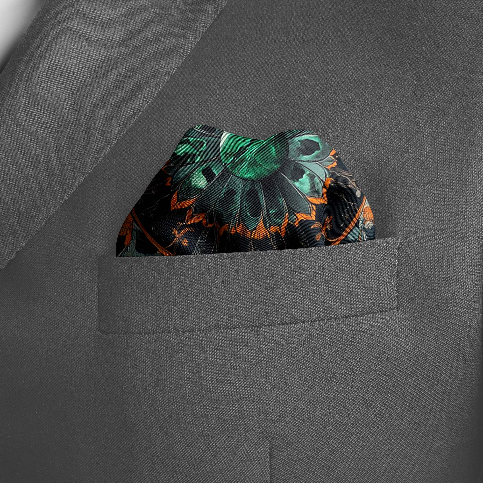 VERTICAL SILK POCKET SQUARE