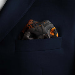 HALLOWEEN TREE SILK POCKET SQUARE