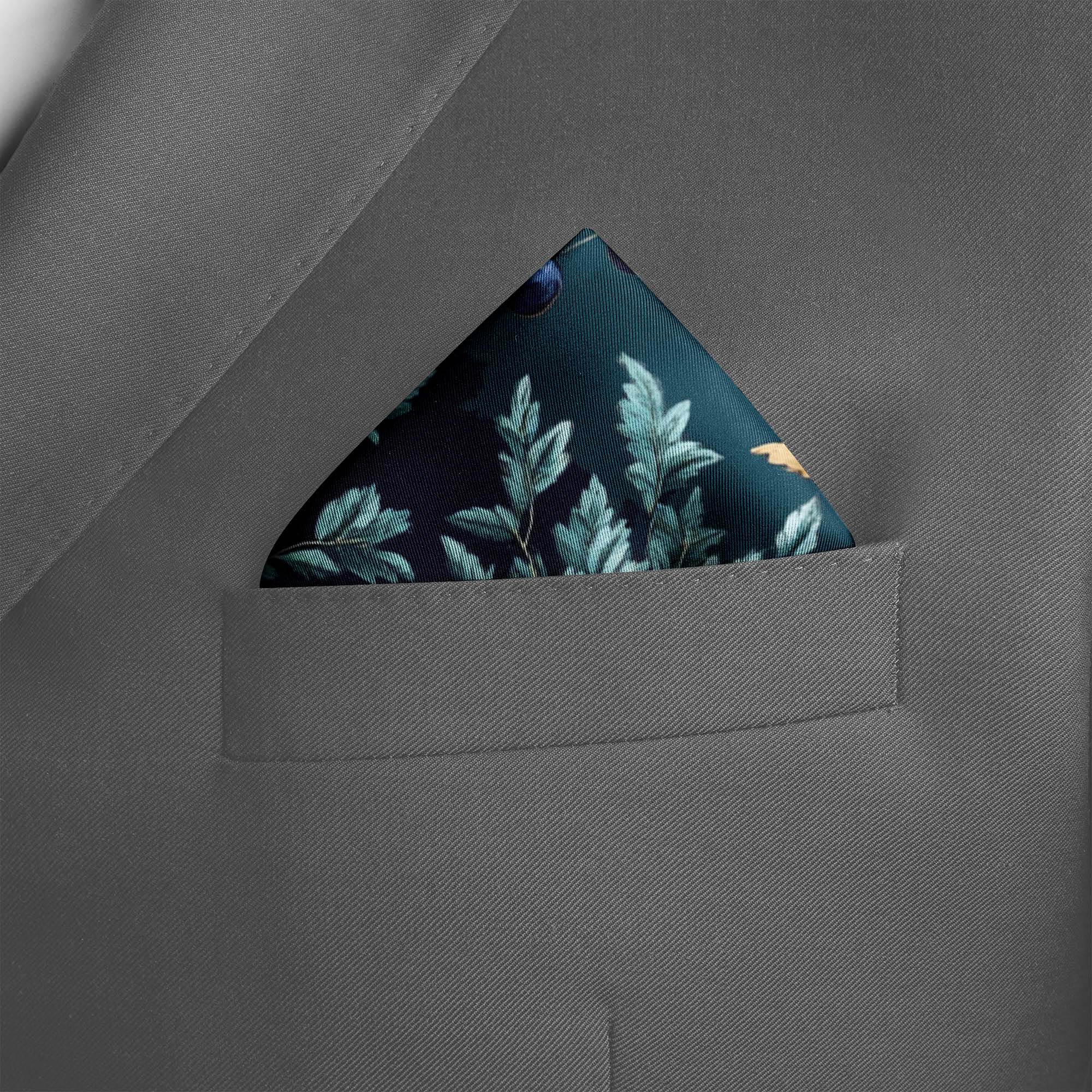 CHINTZ SILK POCKET SQUARE