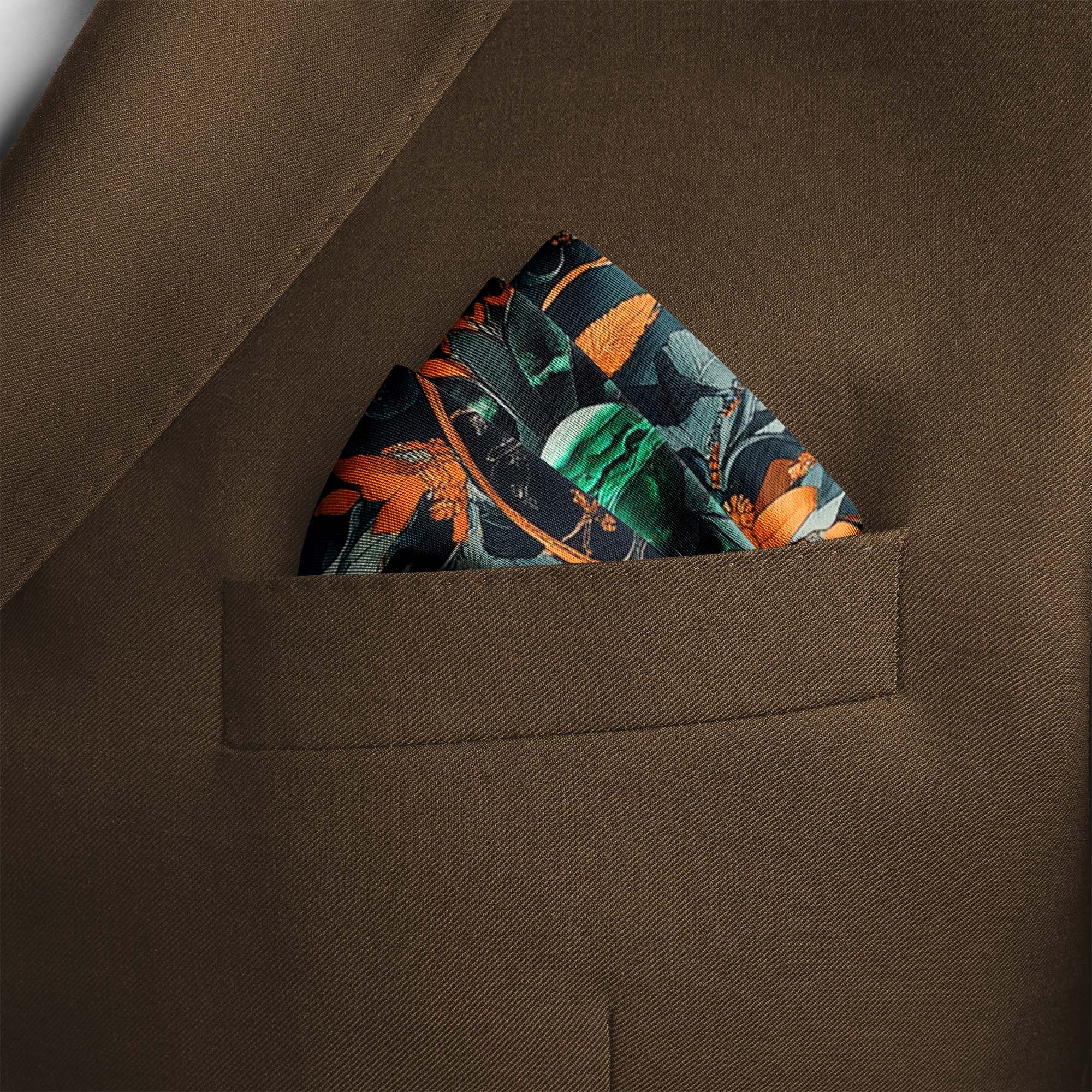 VERTICAL SILK POCKET SQUARE