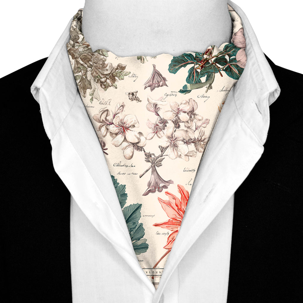 BOTANIKA SILK ASCOT AND POCKET SQUARE SET – PREMIUM COLLECTION