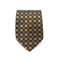 GILDED GRID TIE AND POCKET SQUARE SET