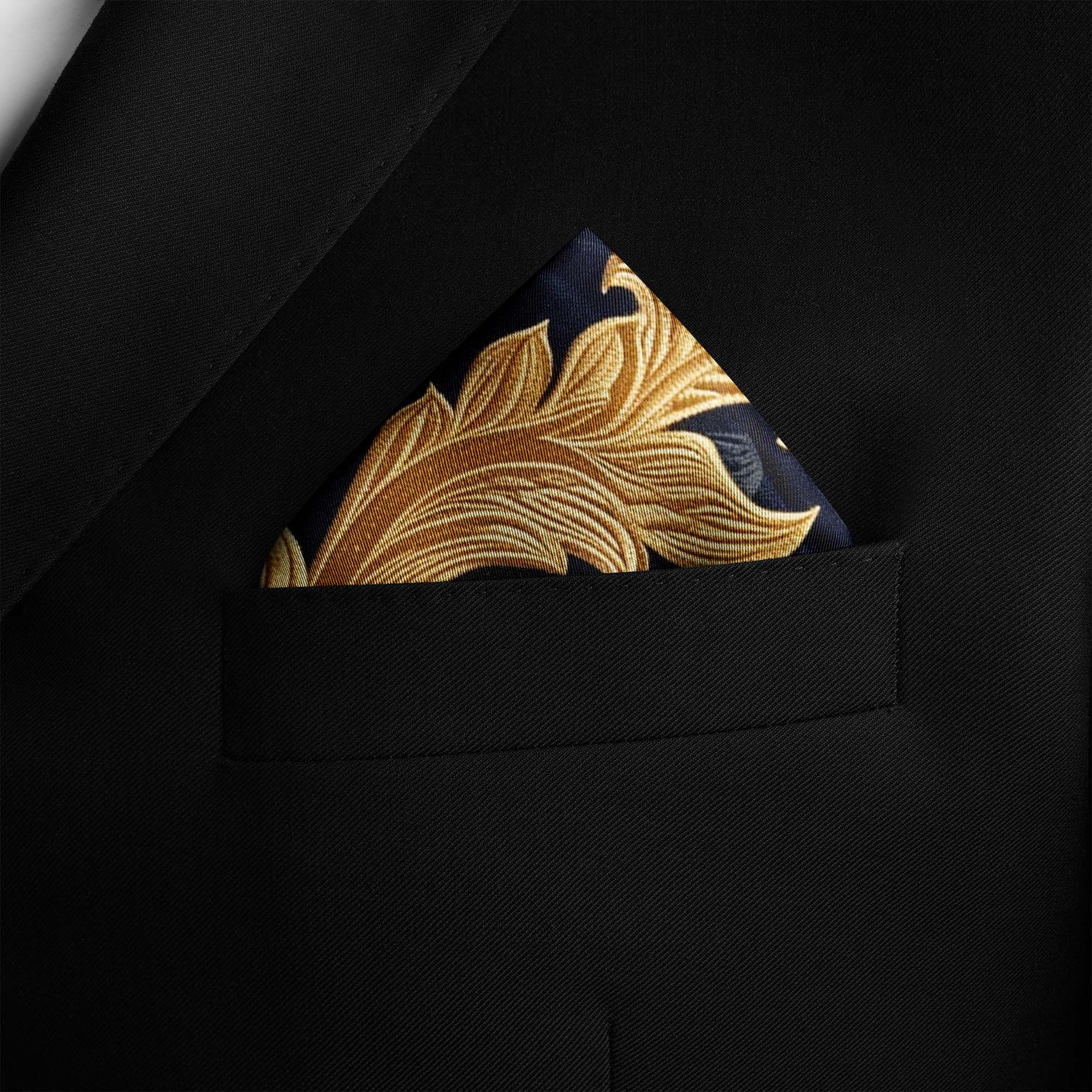 GENERATIVE SILK POCKET SQUARE