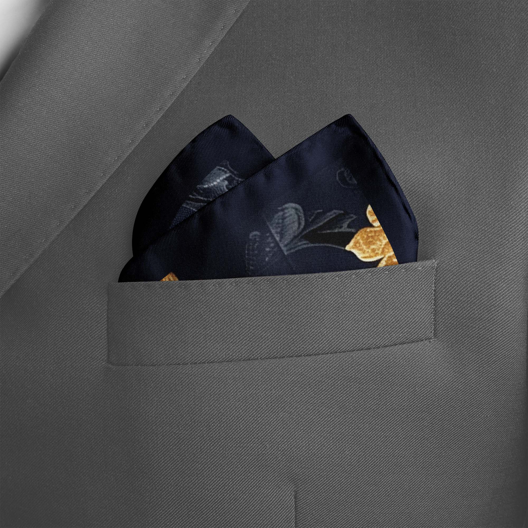 GENERATIVE SILK POCKET SQUARE