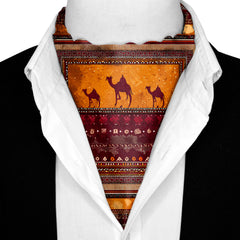 CARAVAN SILK ASCOT AND POCKET SQUARE SET – PREMIUM COLLECTION